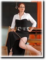 Telefonerziehung Strenge Lehrerin Fetisch dominant